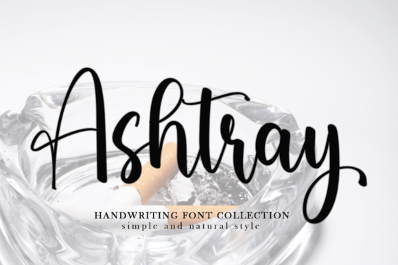 Ashtray: A Sweet Handwritten Font for Luxury Design