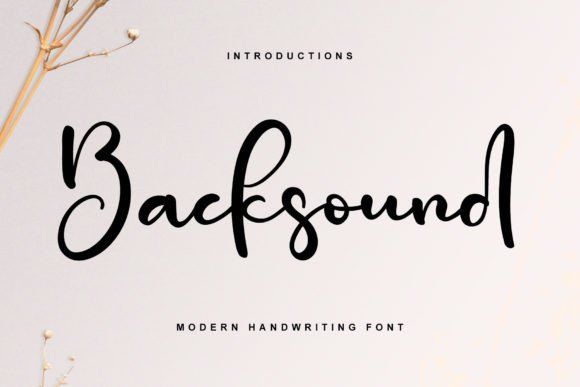 Backsound: Elevating Modern Design with Handwritten Elegance