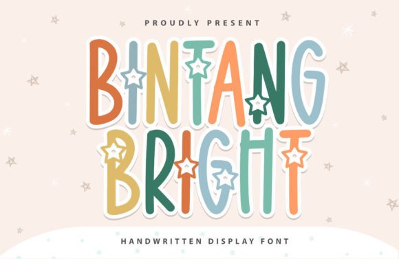 Bintang Bright: A Star-Themed Font for Creative Design