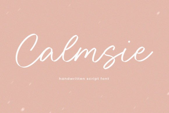 Calmsie: A Handwritten Font for Authentic Design