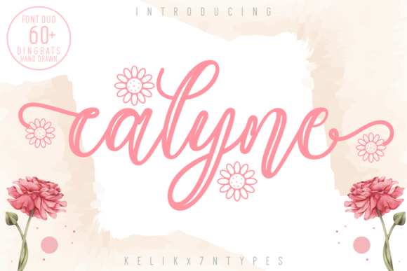 Calyne: A Masterpiece in Handwritten Floral Typography