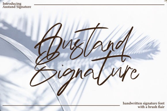 Discover the Austand Signature Font