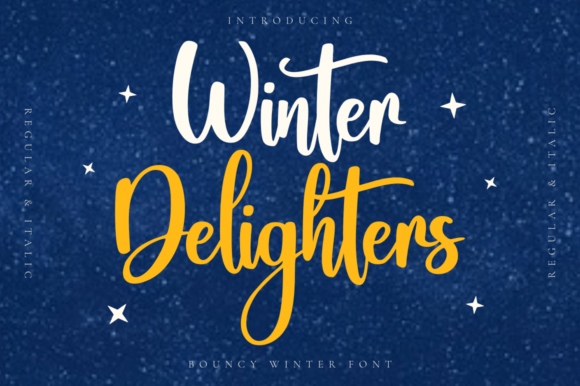 Elevate Your Projects with the Winter Delighters Font