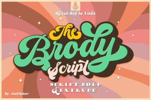 Exploring The Brody Script: A Vintage Font for Modern Design