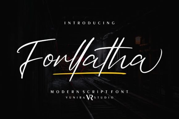 Forllatha: A Handwritten Font for Luxury Branding