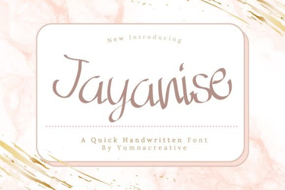 Jayanise: The Elegant Font for Luxury Branding