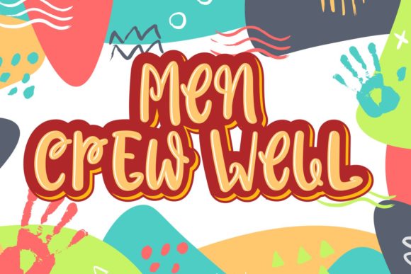 Men Crew Well: A Versatile Handwritten Font for Creative Design