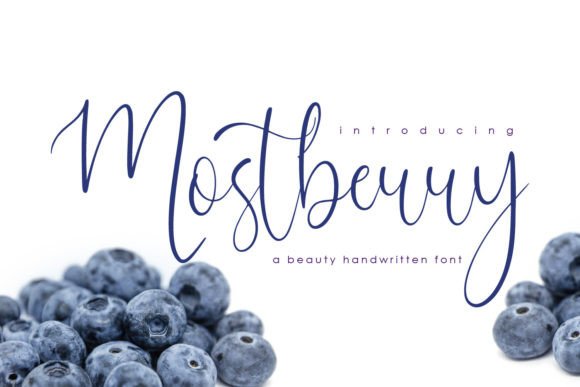 Mostberry: The Handwritten Font for Luxury Design