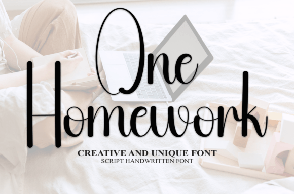 One Homework: A Handwritten Font for Creative Projects