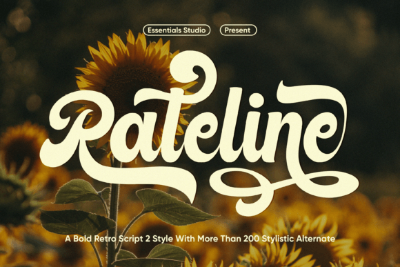 Rateline: Blending Modern Retro Style with Handwritten Charm