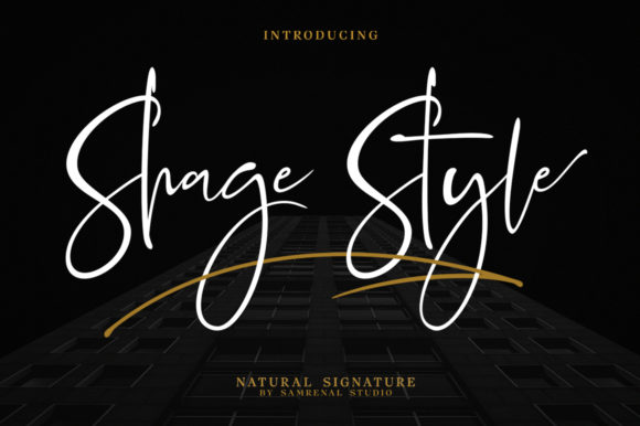 Shage Style: Modern Handwritten Font for Elegant Design