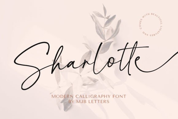 Sharlotte: The Modern Calligraphy Font with Natural Handwritten Charm