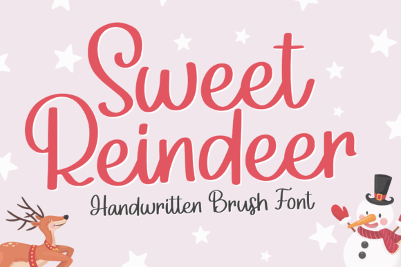 Sweet Reindeer: A Handwritten Font for Cozy Design